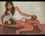 Brooke Shields in intimo bianco