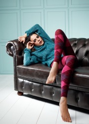 Leggings scozzese rosso