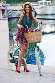 Fashion blogger sulla bici