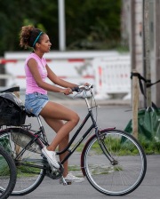 In bici senza calze