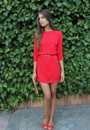 Clara Alonso in rosso