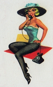 Pin-up al telefono