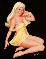 Pin-up in babydoll