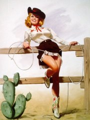 Cowgirl scosciata