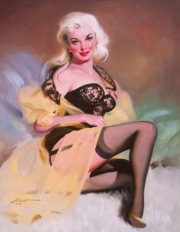 Pin-up con le calze nere