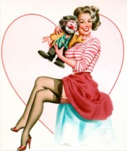 Pin-up con le calze nere