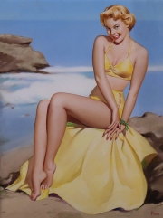 Pin up in spiaggia