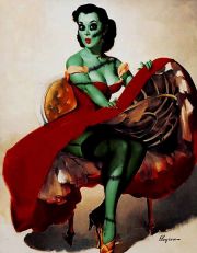 Zombie pinup