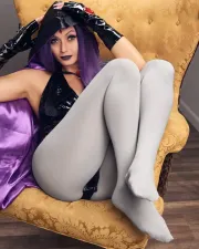 Cosplay in collant bianchi