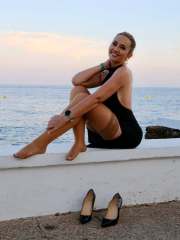 Al mare con le calze autoreggenti