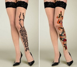 collant divertenti tatuaggi