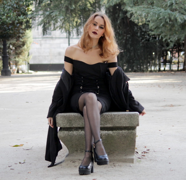 Le gambe di Irene Aspas in collant