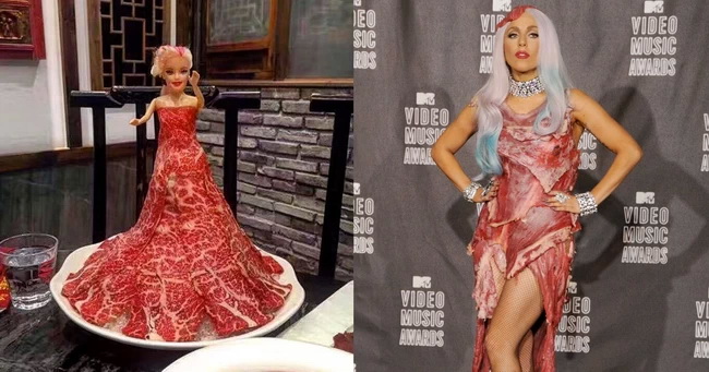 Featured image meat dress lady gaga