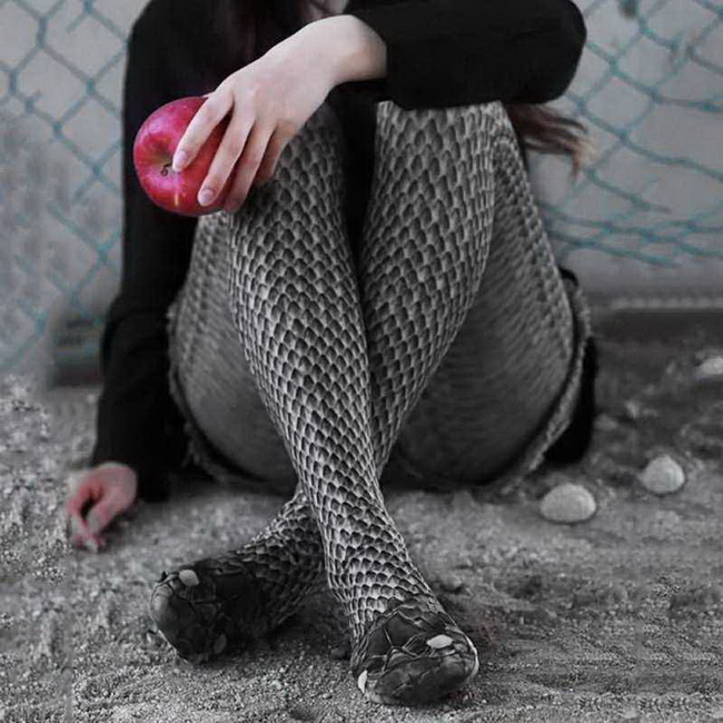Vivid Snake Skin Printed Socks Sexy Snake Grain Women Pantyhose Funny Snakes 3D Print Elastic Bottom.jpg q50