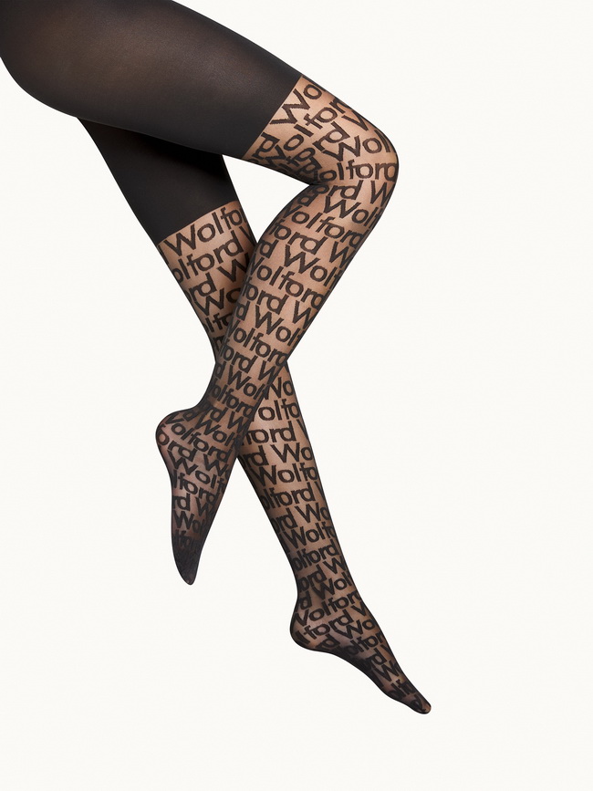 Collant con il logo Wolford