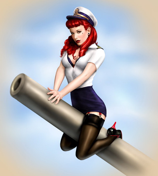 Jessica Dougherty: pin-up col cannone