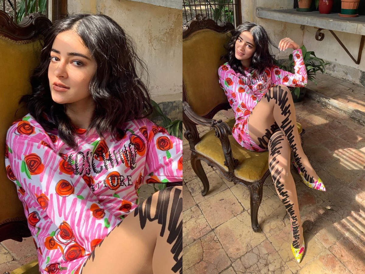 Ananya Panday in collant