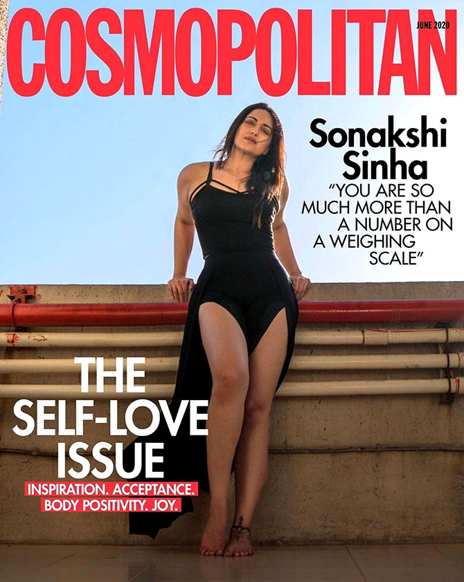 Sonakshi Sinha sulla copertina di Cosmopolitan