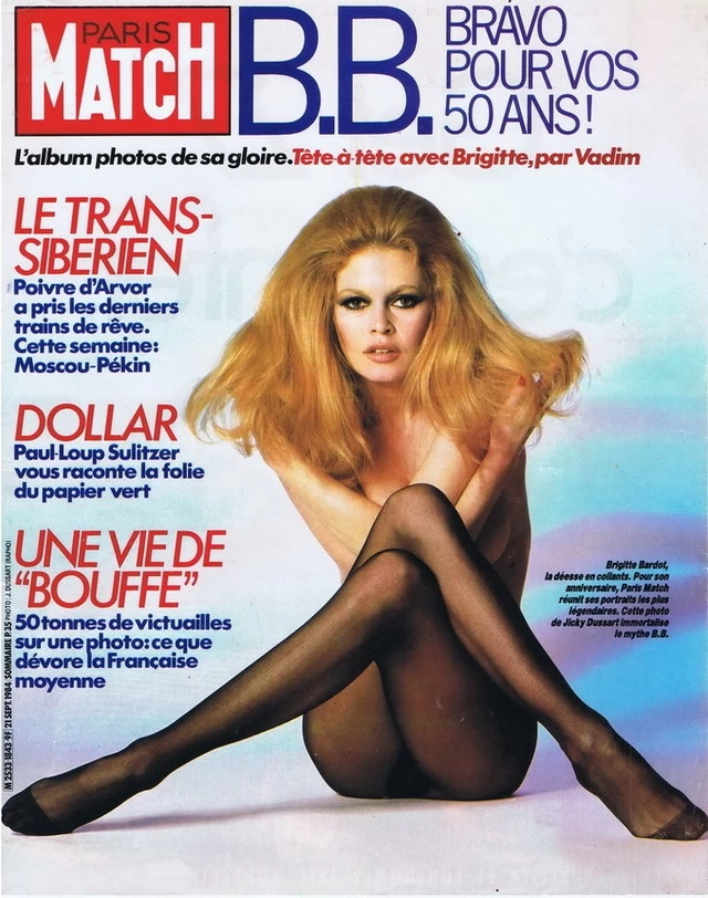 Bardot Pose per Paris Match
