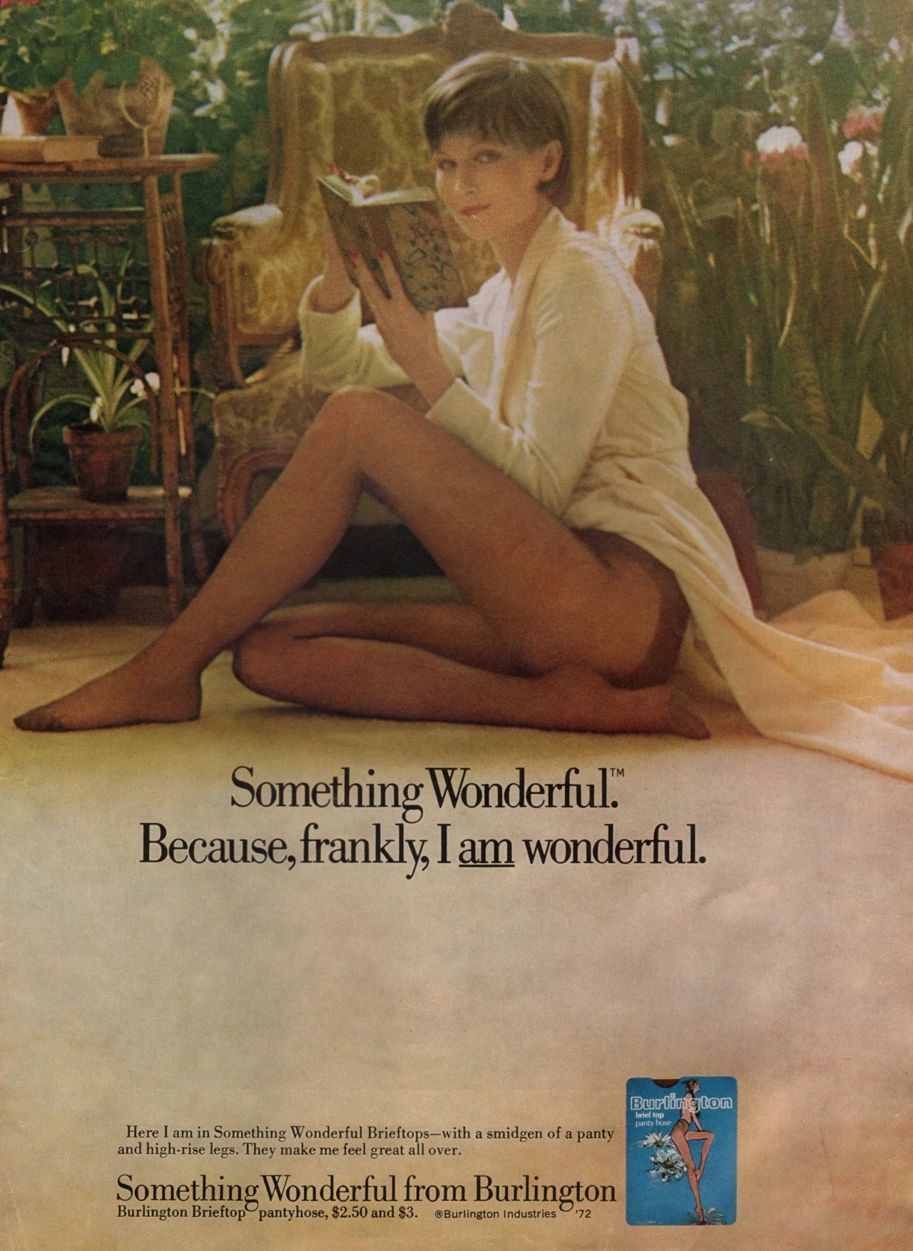 Pubblicità Burlington Brieftop 1972 Something Wonderful