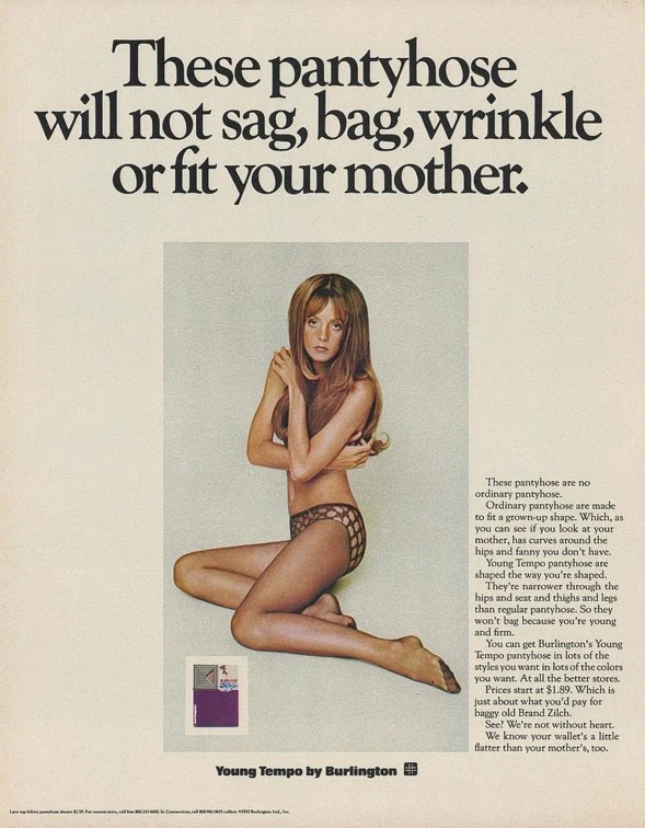 Burlington Young Tempo 1970 modella ramata