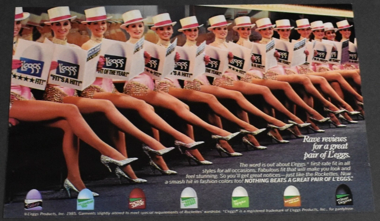 L'eggs Rockettes 1985 ballerine di Radio City Music Hall