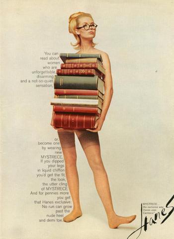 Pubblicità Hanes Alive support pantyhose anni 80